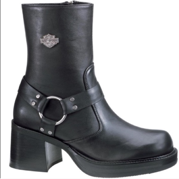 Harley-Davidson Shoes - Harley Davidson Pavement Harness Biker Boots 10